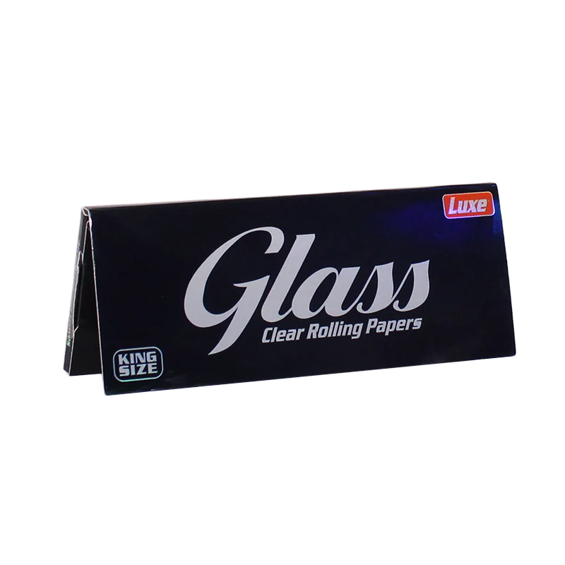 Luxe King Size Clear Glass Rolling Papers 40ct