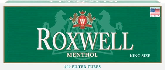Roxwell Tubes Green King Menthol 200ct