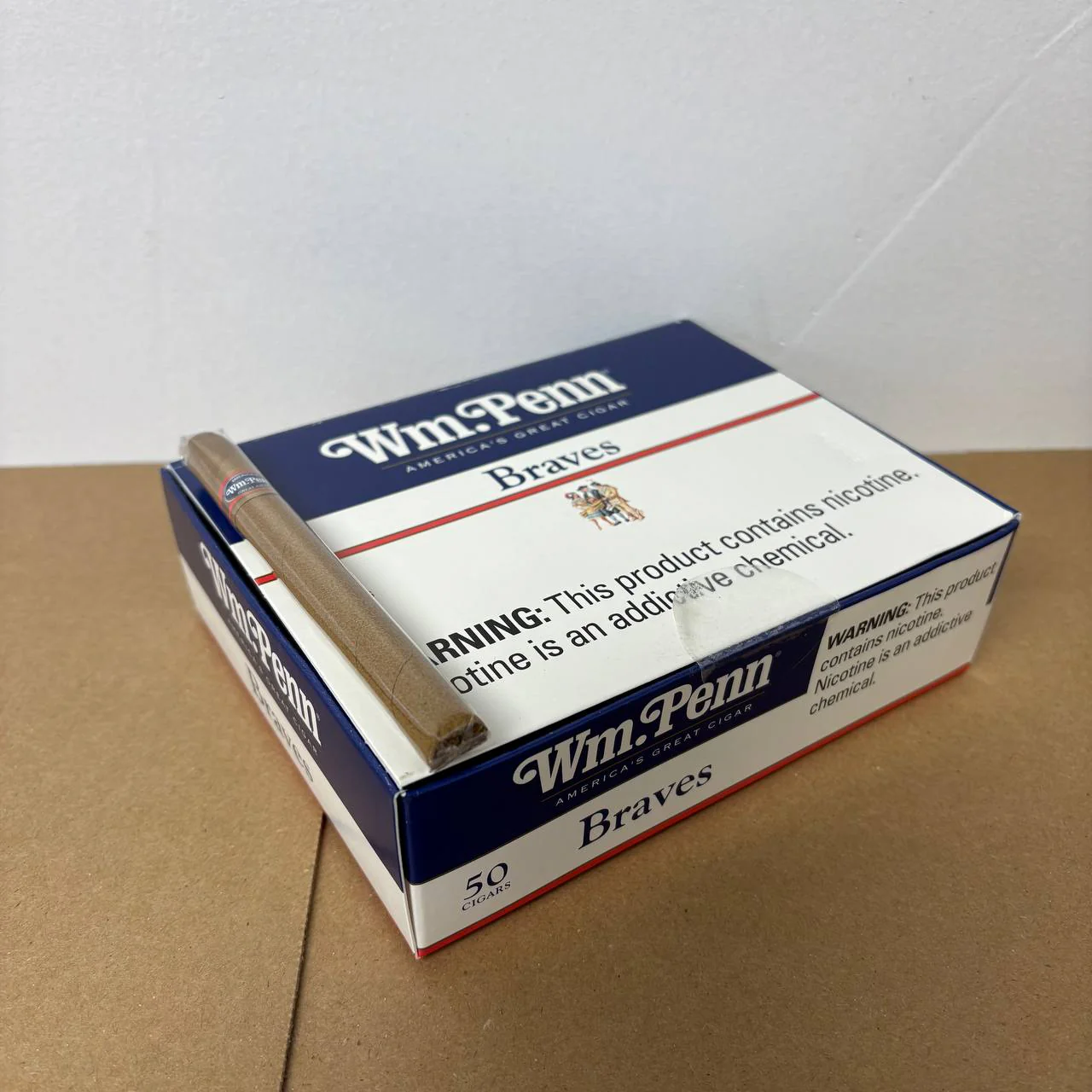 William Penn Braves Panatela Box